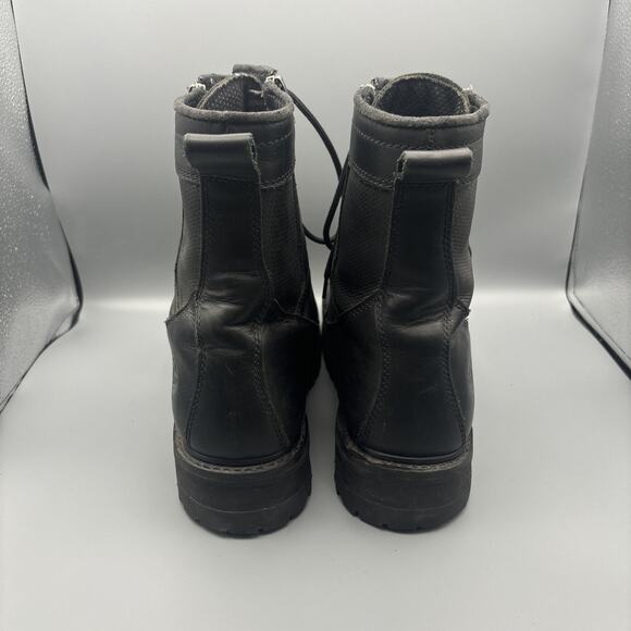 Victory Double Zipper PM416 Motorcycle Boots Size 12 Black Leather - Picture 4 of 8